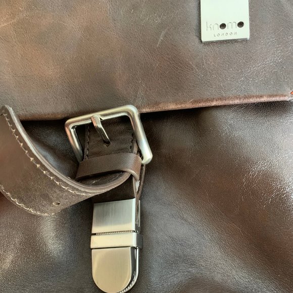 NWOT Knomo London Brown Bungo Messenger Bag